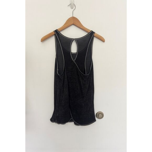 Mossimo Black Draped Open Back Tank Top Size S - Picture 2 of 4